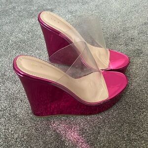 Hot Pink Wedges
